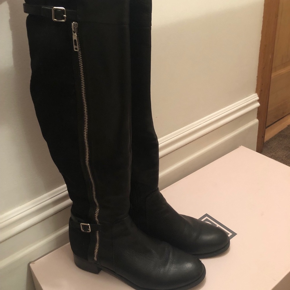 Ivanka Trump tall black boots